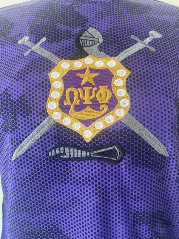 Omega Psi Phi Purple on Purple CAMO 1940 Shield